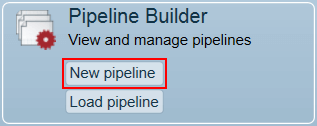 New pipeline button in Symphony