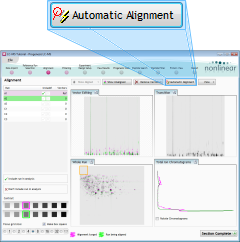 The Alignment screen