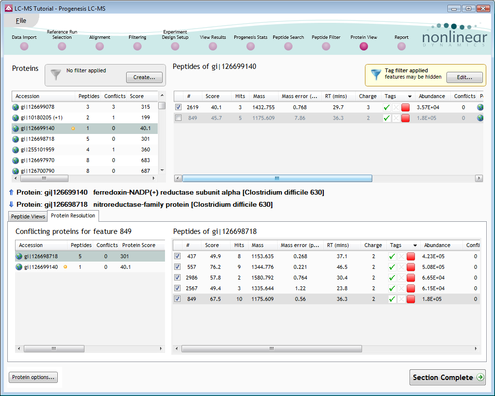 The conflict between gi|126699140 and gi|126698718 has been resolved