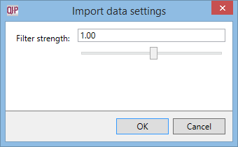 The filter strength option