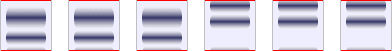 The gel slices that comprise the experiment for fraction 2