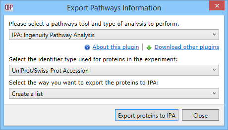 The IPA list creation options