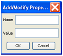 Empty Add/Modify properties dialog