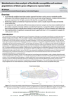 Metabolomics data analysis of herbicide susceptible and resistant populations of black-grass (Alopecurus myosuroides)