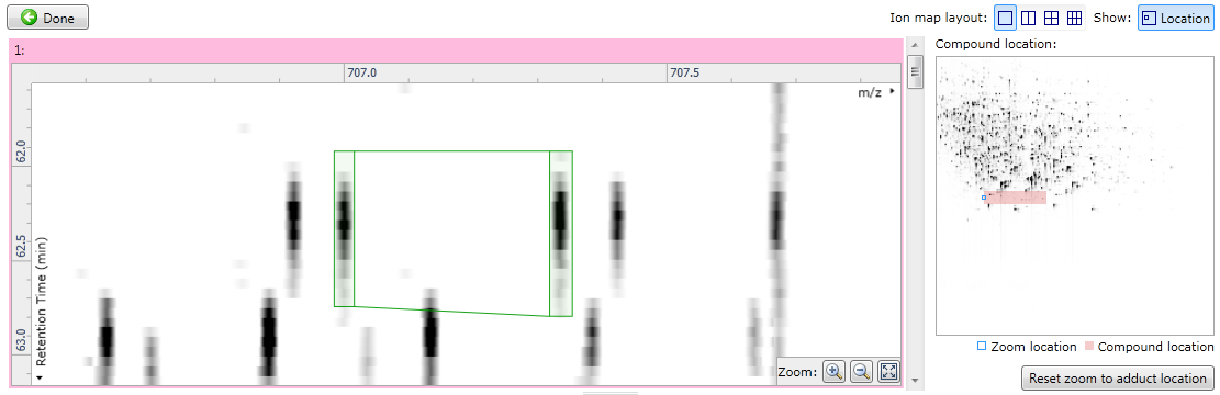 A single ion map with location information