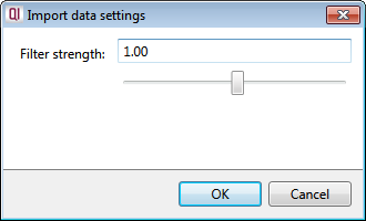 The filter strength option