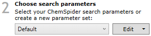 Search parameter set selection