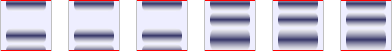 The gel slices that comprise the experiment for fraction 3